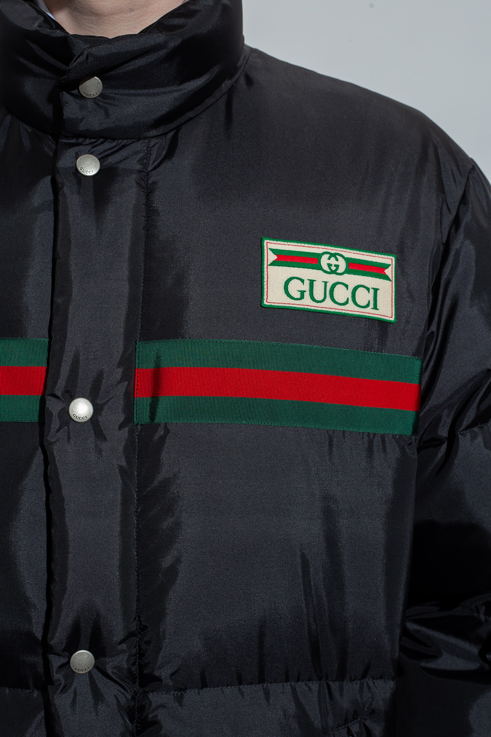 Gucci jacket green red best sale